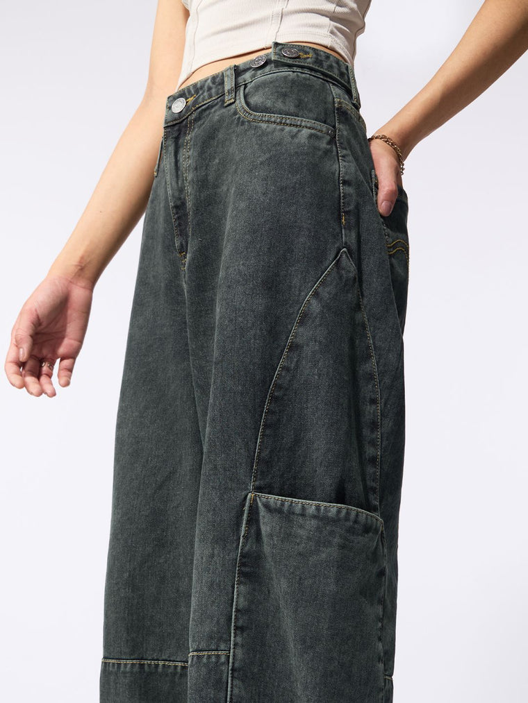 Barrel-Fit Denim: Mirage Women Barrel Denims