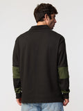 Colorblocked Rugby Polo: Cocoa Olive Men Rugby Polos