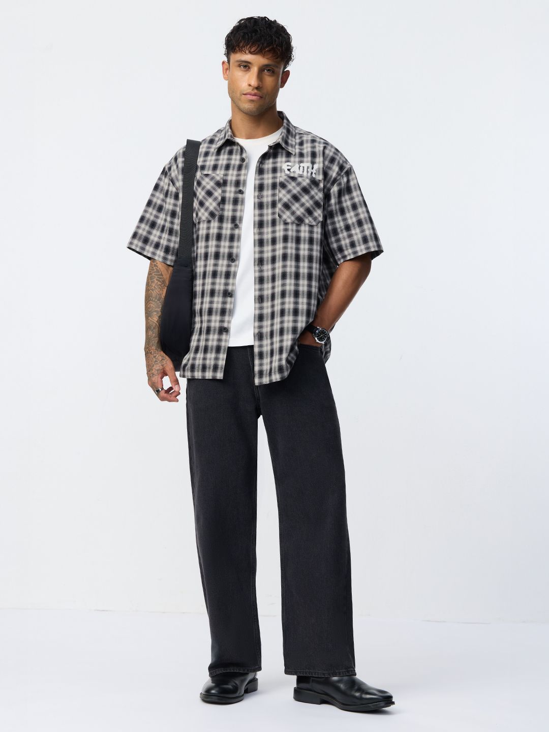 Plaid Shirt: Faith Oversized Shirts