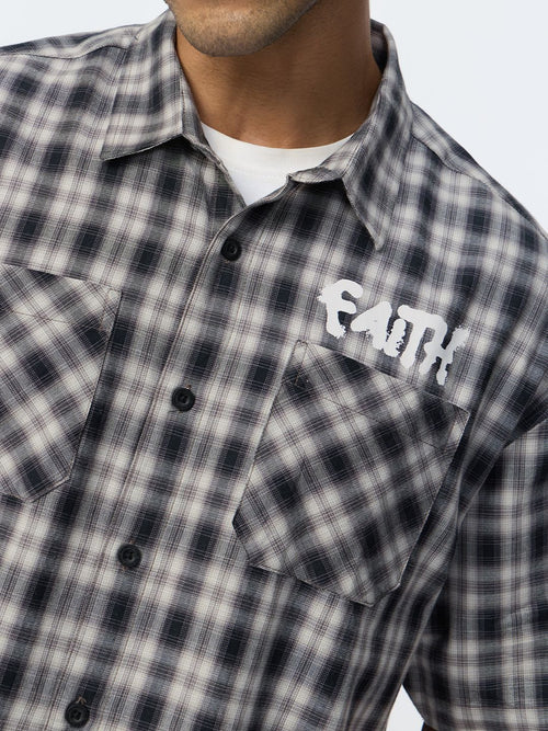 Plaid Shirt: Faith Oversized Shirts
