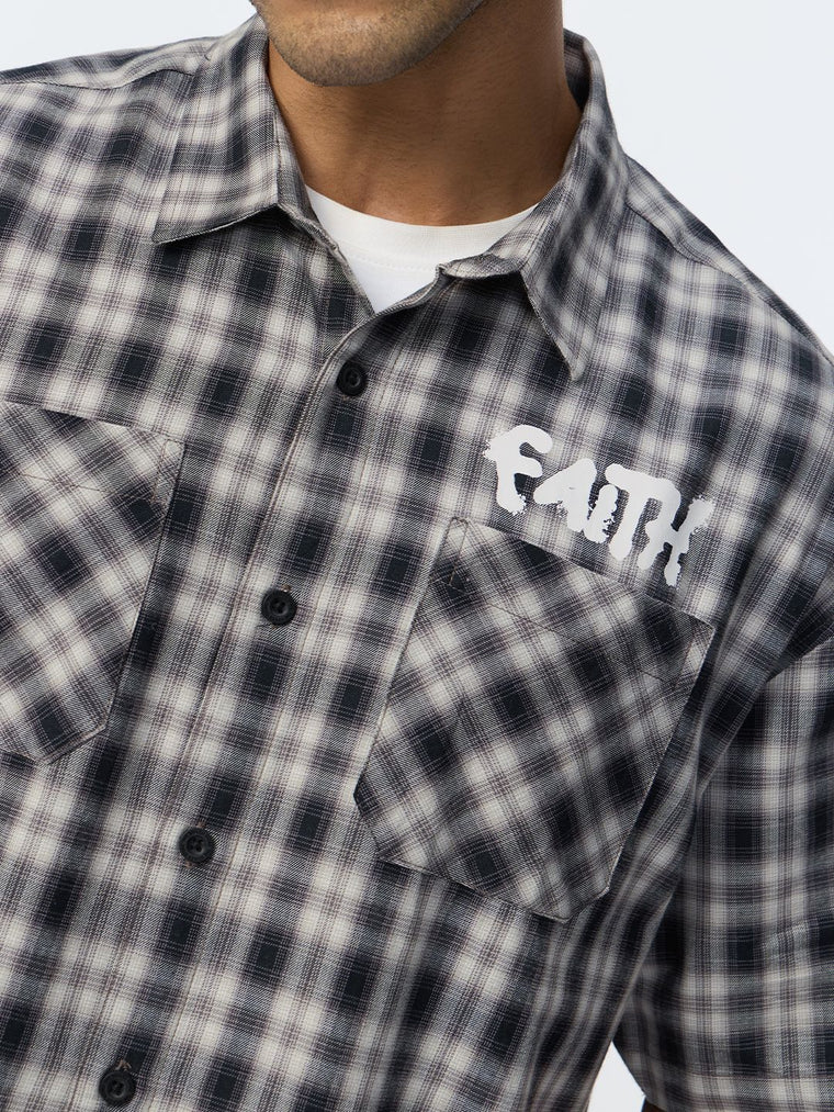 Plaid Shirt: Faith Oversized Shirts