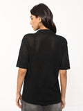 Open Knit Shirt: No Regrets Women Oversized Shirts