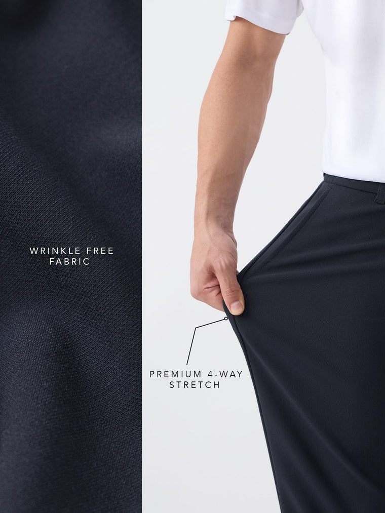 Super Pants: Midnight Blue (Classic Fit) Men Super Flex Pants