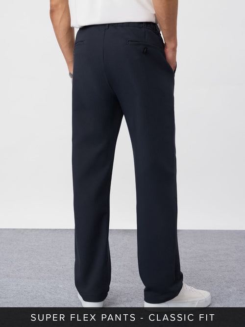 Super Pants: Midnight Blue (Classic Fit) Men Super Flex Pants