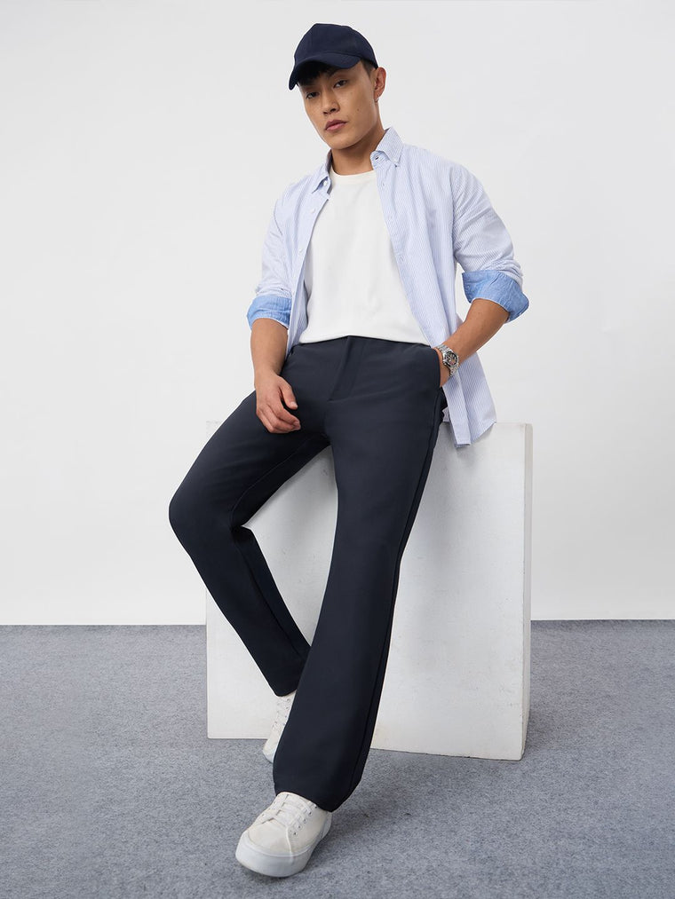 Super Pants: Midnight Blue (Classic Fit) Men Super Flex Pants