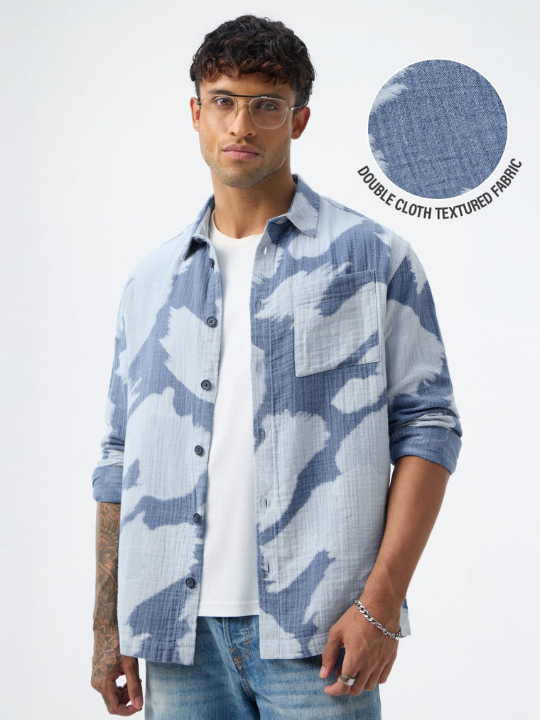 Textured Shirt: Skybound Men Relaxed Shirts