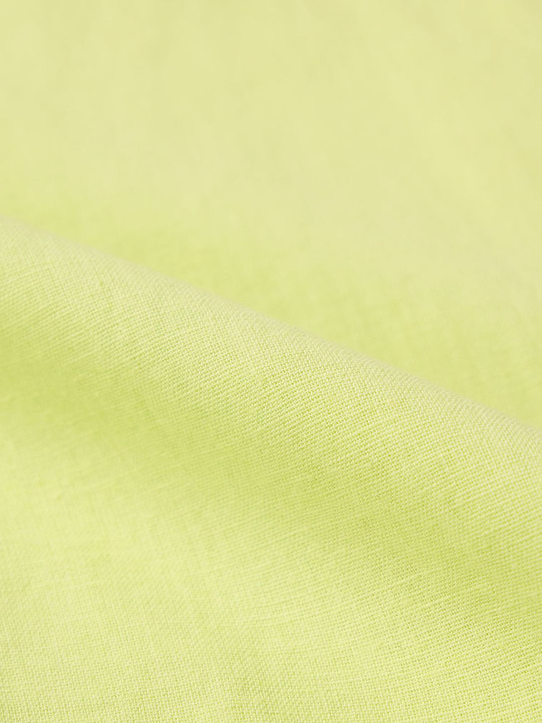 Cotton Linen Shirt: Lime Women Oversized Shirts