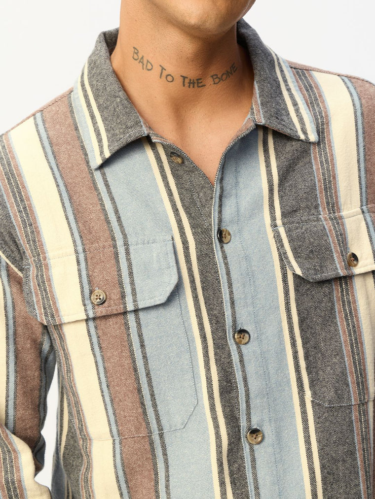 Striped Shirt: Anchor Men Relaxed Shirts