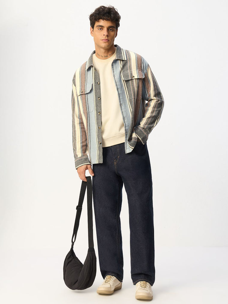 Striped Shirt: Anchor Men Relaxed Shirts