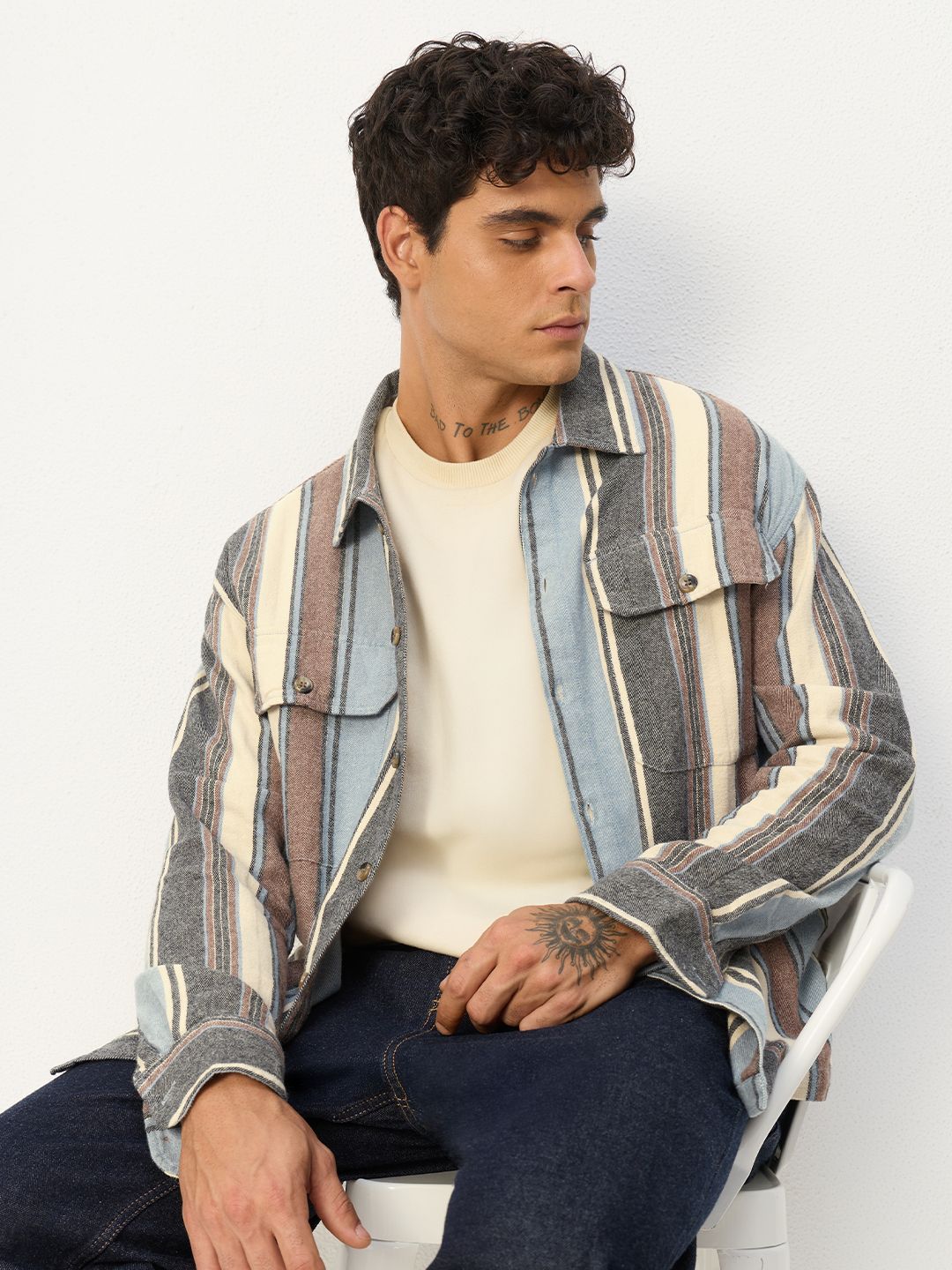 Striped Shirt: Anchor Men Relaxed Shirts