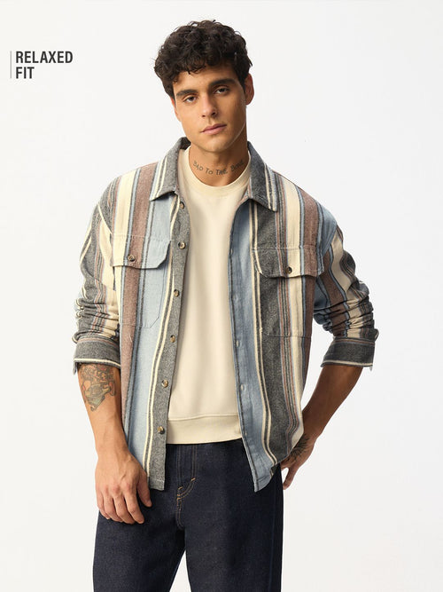 Striped Shirt: Anchor Men Relaxed Shirts