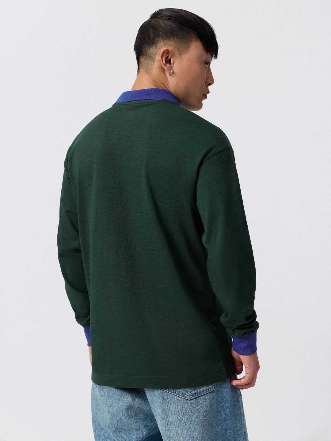 Oversized Polo: Pacific Pine Men Rugby Polos