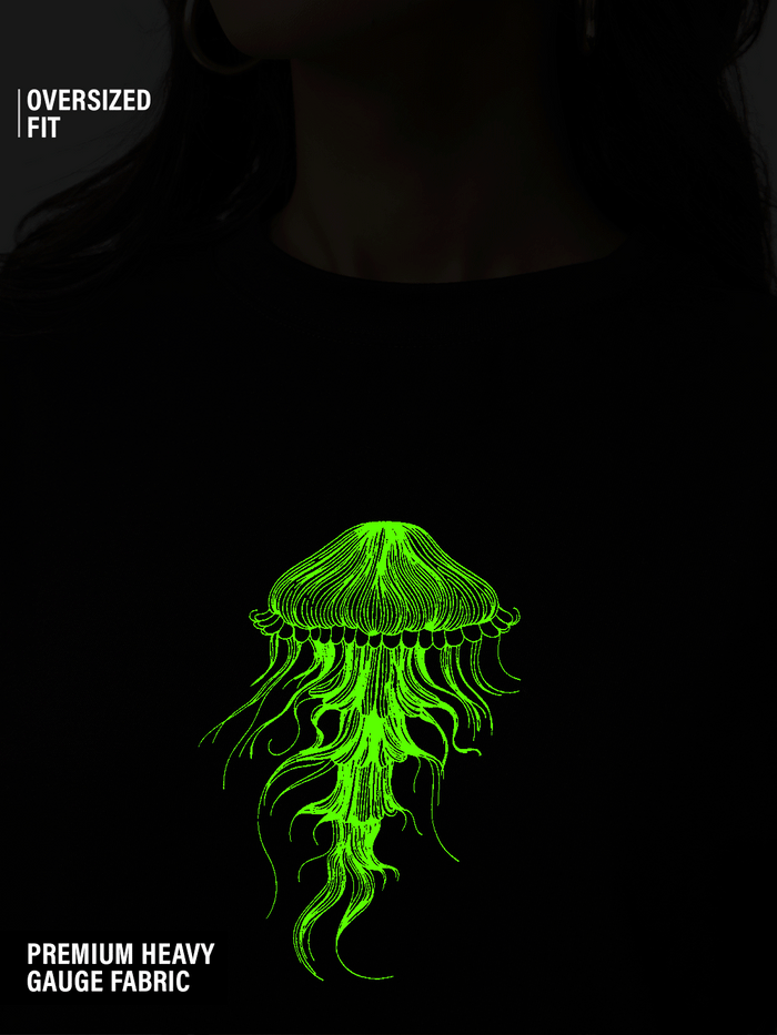TSS Originals: Jelly Fish Women Oversized T-Shirts