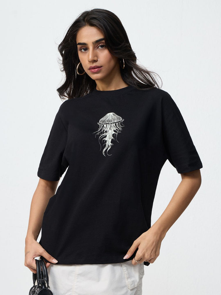 TSS Originals: Jelly Fish Women Oversized T-Shirts