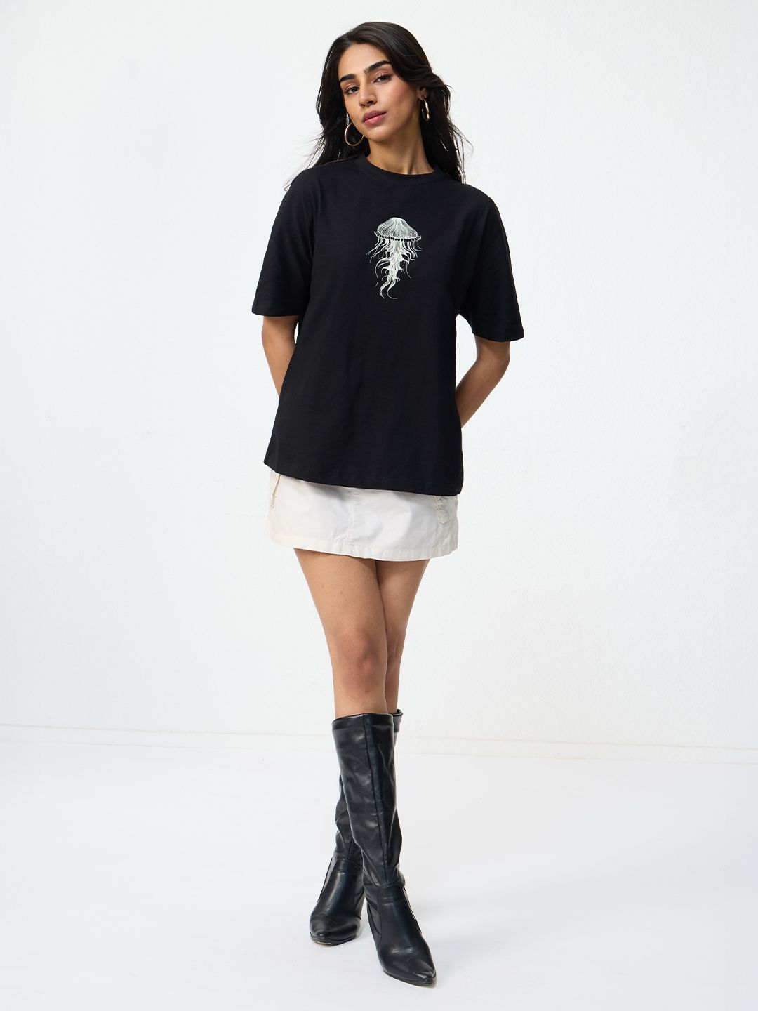TSS Originals: Jelly Fish Women Oversized T-Shirts