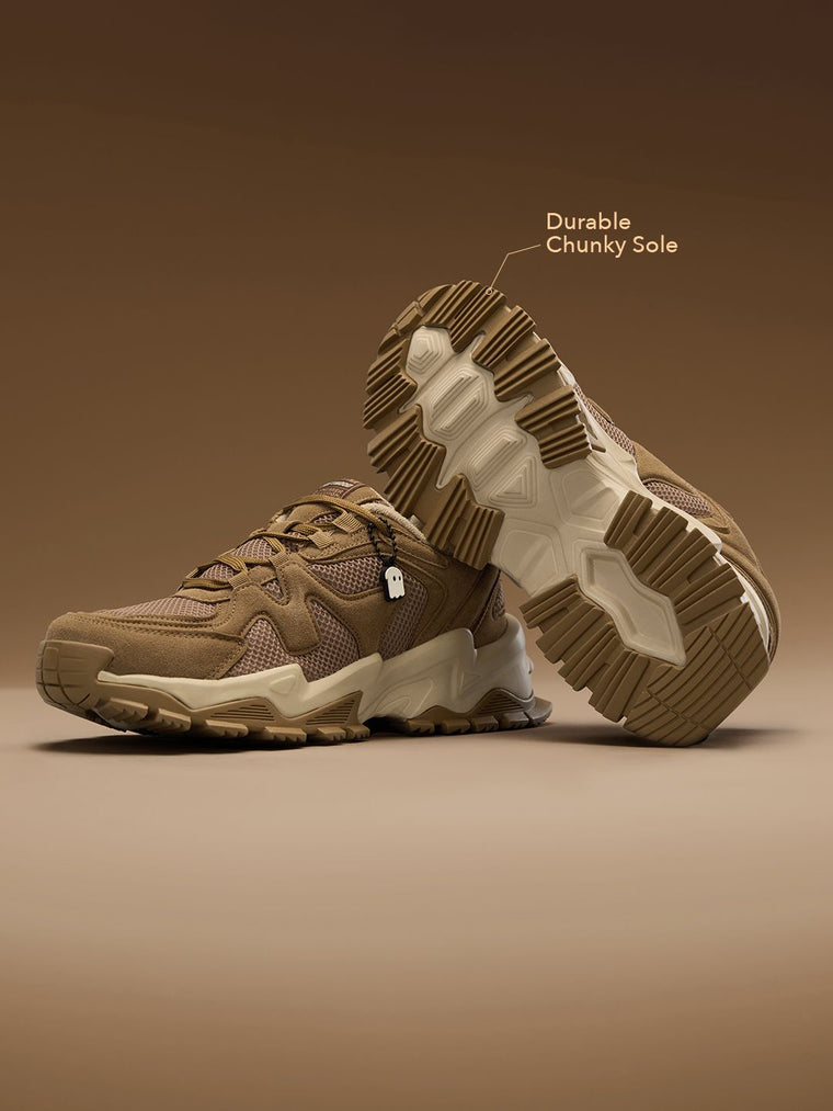 Fumes NX: Driftwood Men Low Top Sneakers