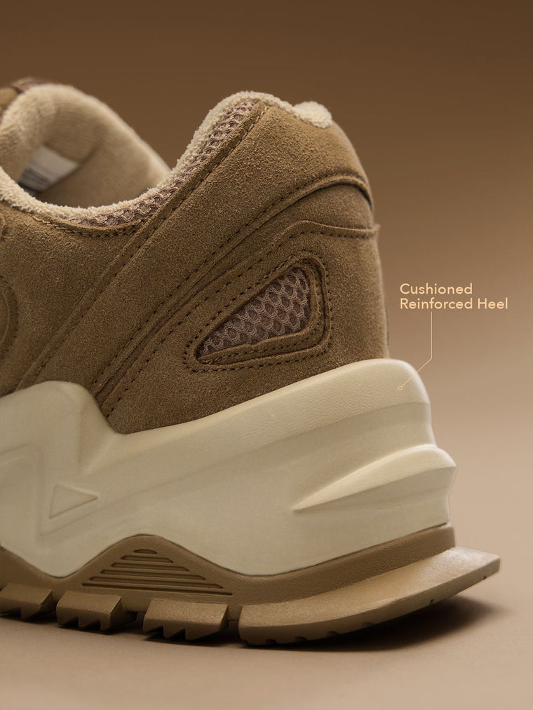 Fumes NX: Driftwood Men Low Top Sneakers