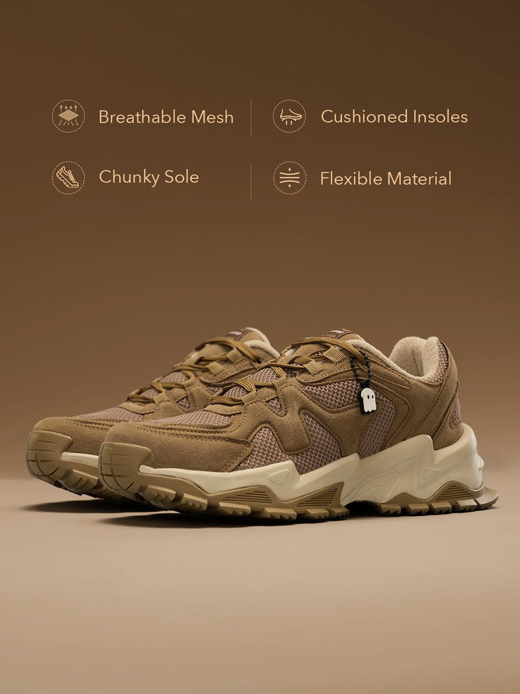 Fumes NX: Driftwood Men Low Top Sneakers
