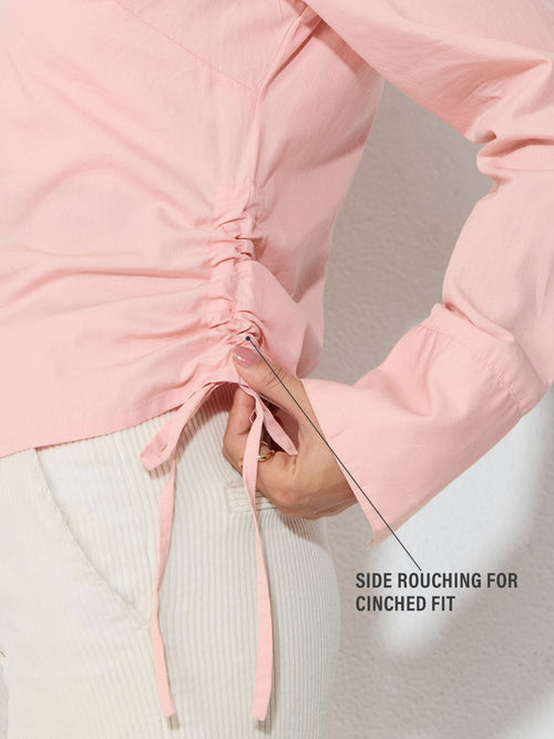 Tailored Solids: Blush Women Fitted Shirts