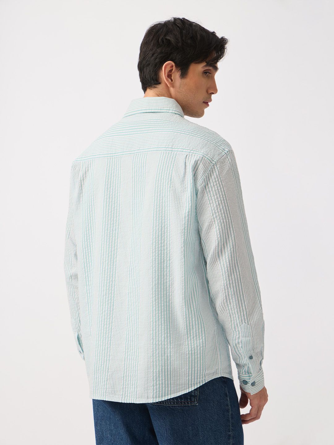 Seersucker Shirt: Nautica Men Relaxed Shirts