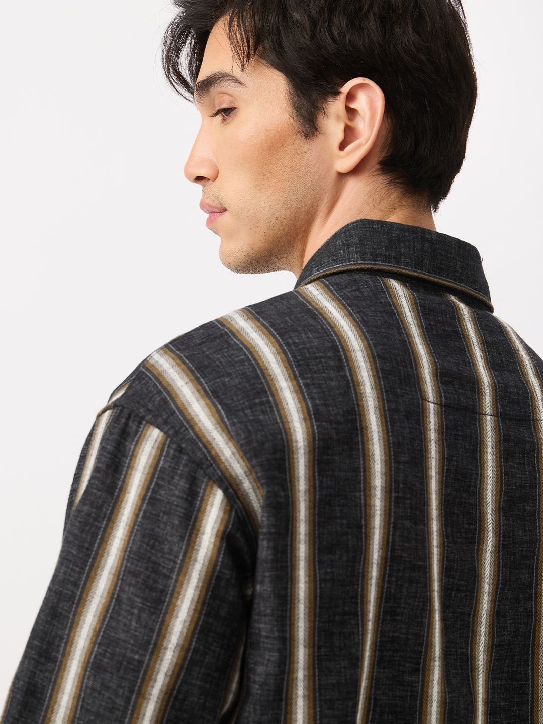 Striped Shirt: Mercury Men Relaxed Shirts