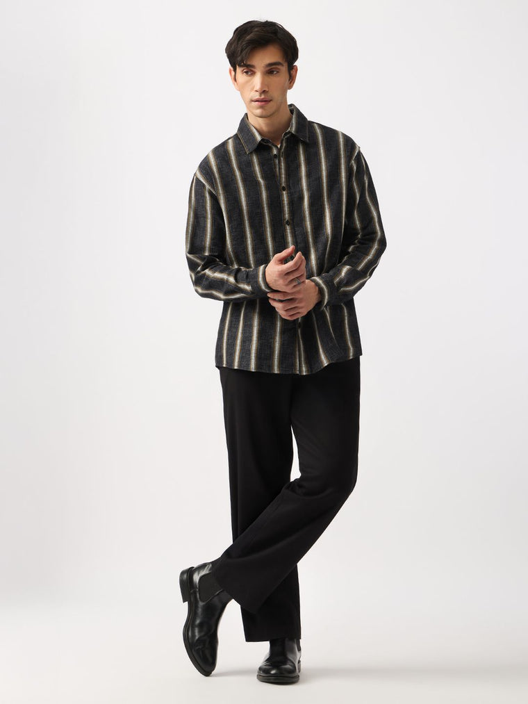 Striped Shirt: Mercury Men Relaxed Shirts