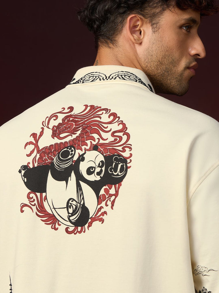 Kung Fu Panda: Peace Oversized Polos