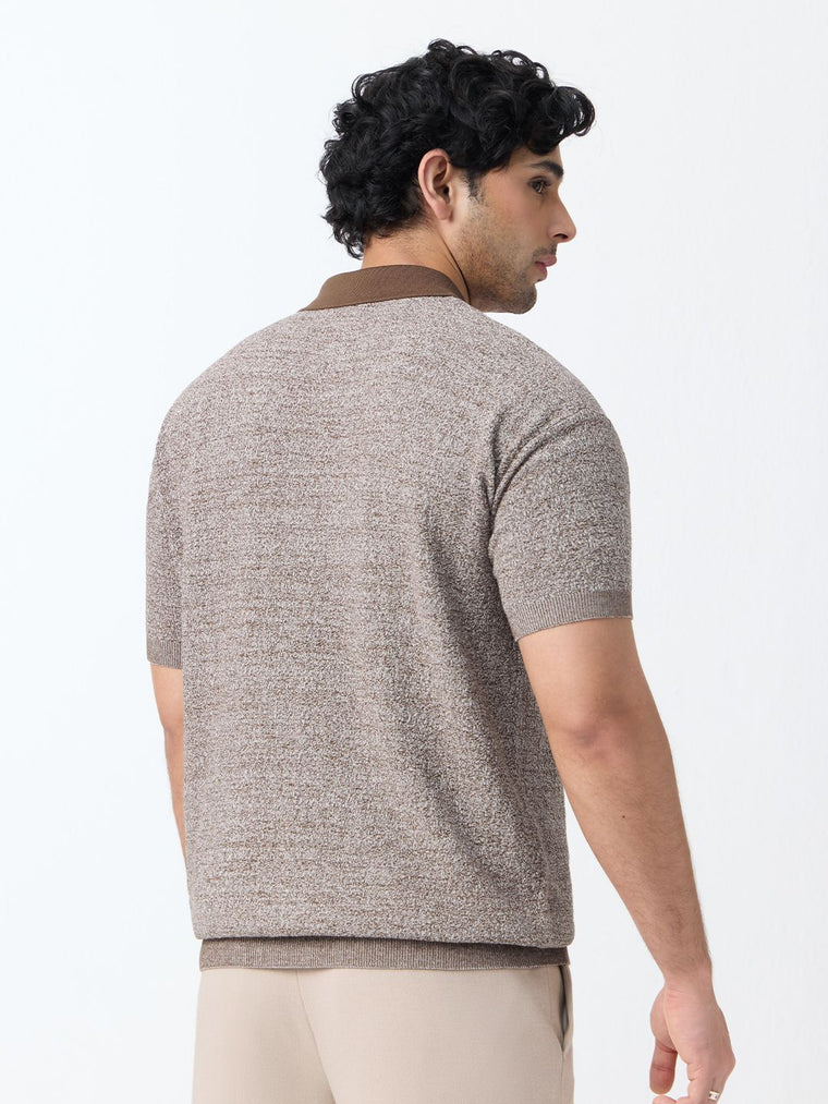 Textured Flat Knit: Neptune Classic Polos