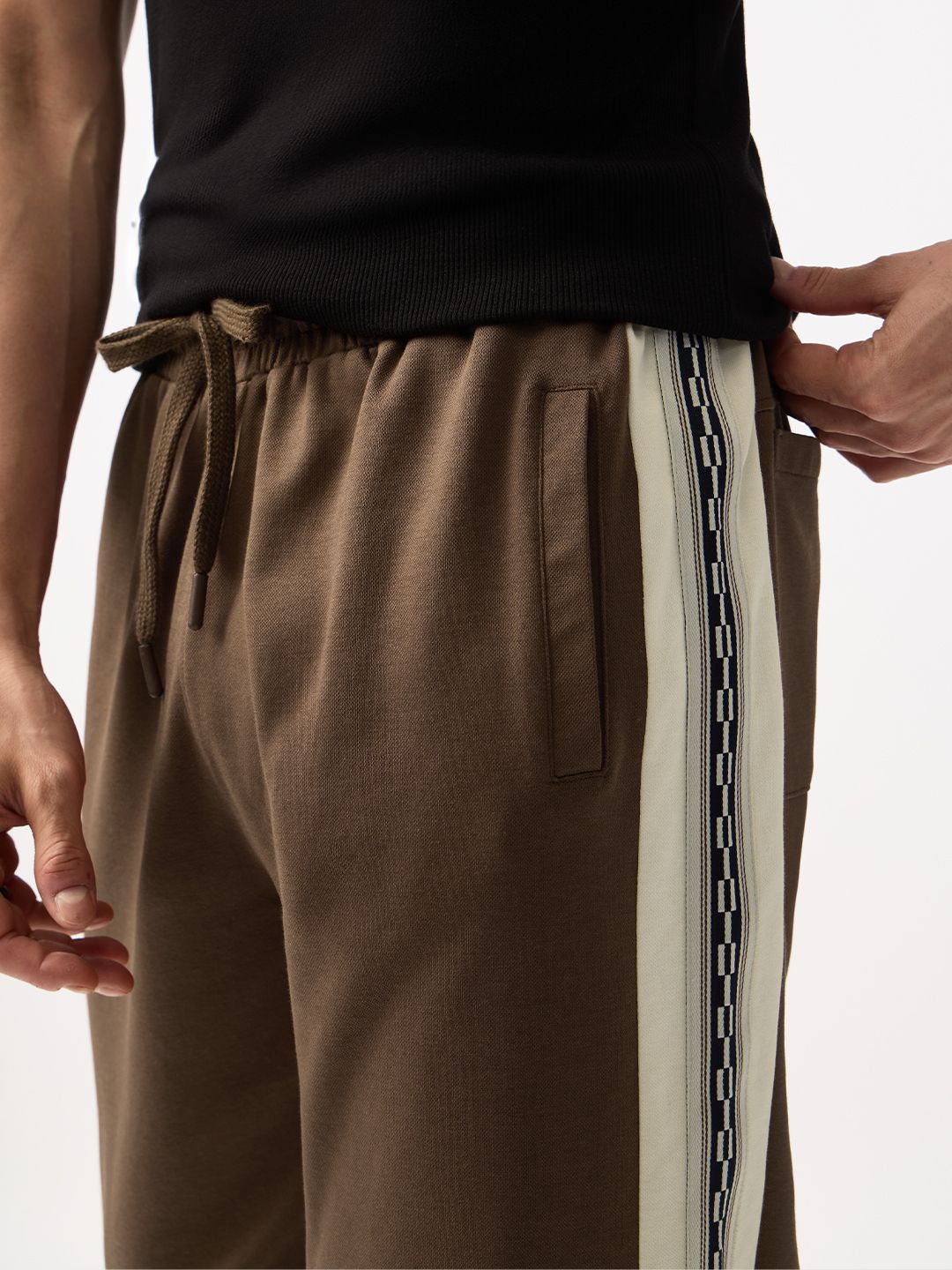 Straight-Fit Joggers: Coffee Bean Men Joggers