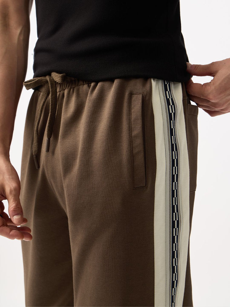 Straight-Fit Joggers: Coffee Bean Men Joggers