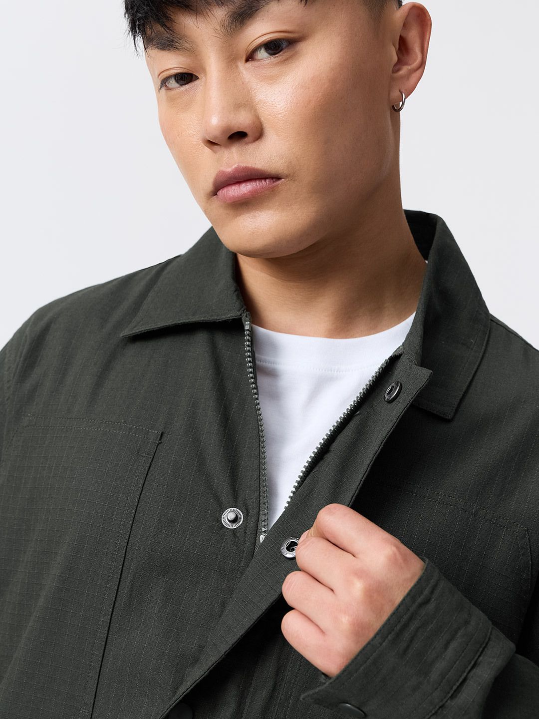 Utility Overshirt: Stone Grey Overshirts