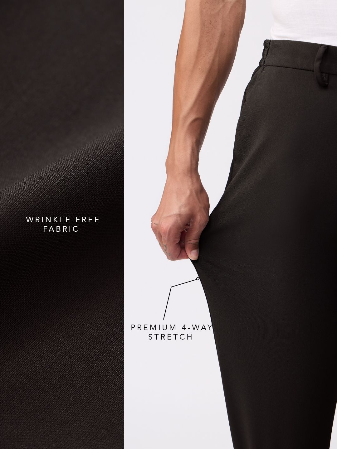 Super Pants: Dark Chocolate (Classic Fit) Men Super Flex Pants