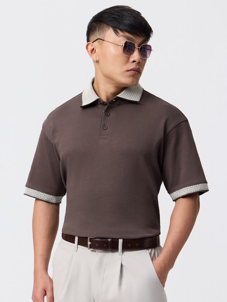 Oversized Polo: Brownstone Oversized Polos