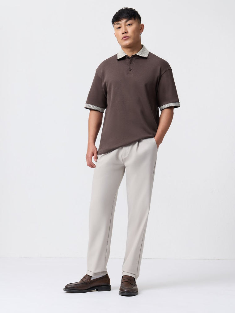 Oversized Polo: Brownstone Oversized Polos