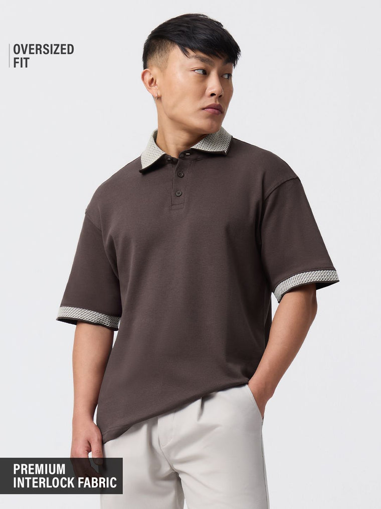 Oversized Polo: Brownstone Oversized Polos