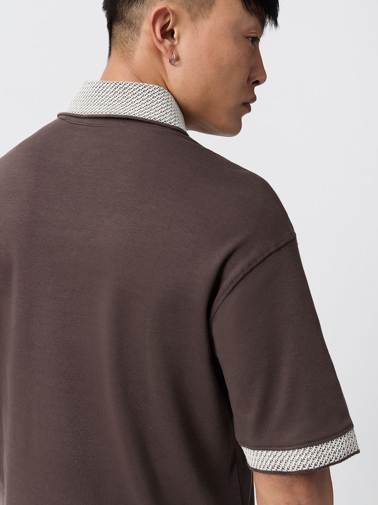 Oversized Polo: Brownstone Oversized Polos