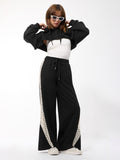 Wide Joggers: Night Life Women Wide Joggers
