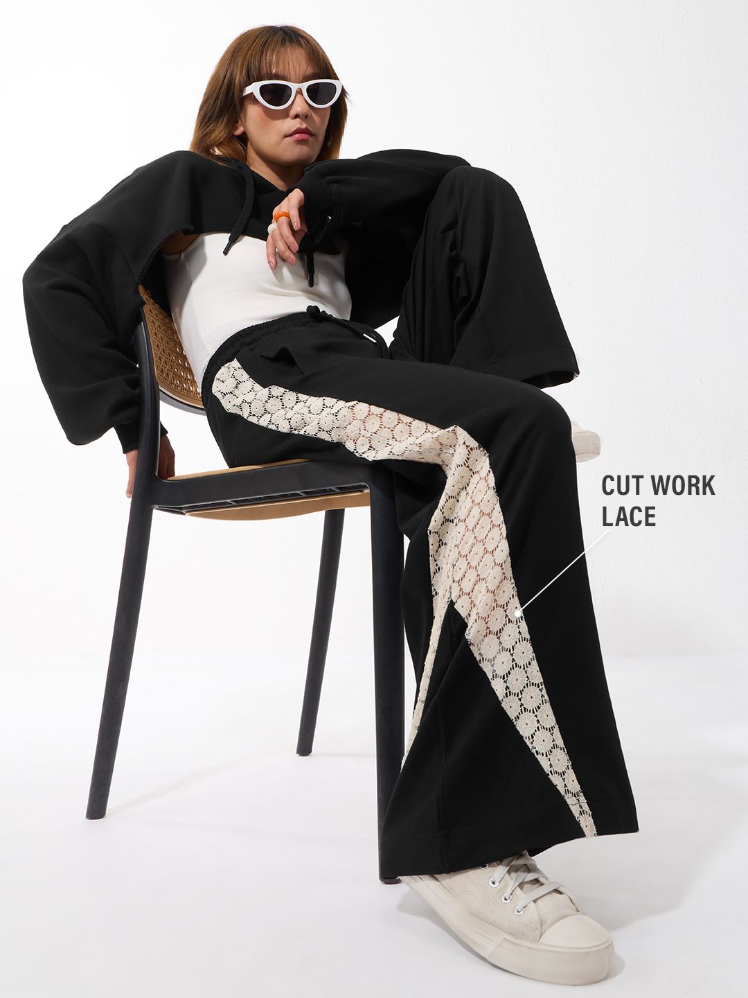 Wide Joggers: Night Life Women Wide Joggers