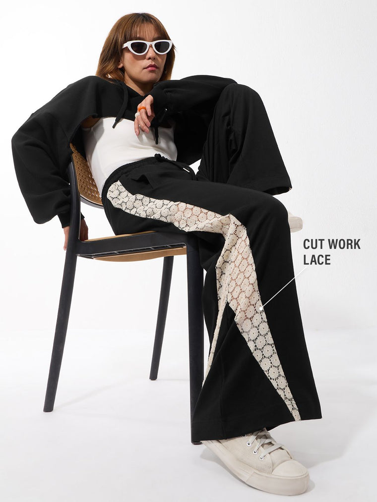 Wide Joggers: Night Life Women Wide Joggers