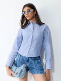 Tailored Stripe Shirt: Ivy League Women Fitted Shirts