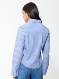 Tailored Stripe Shirt: Ivy League Women Fitted Shirts