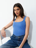 Essential Solids: Cobalt Women Knit Tops