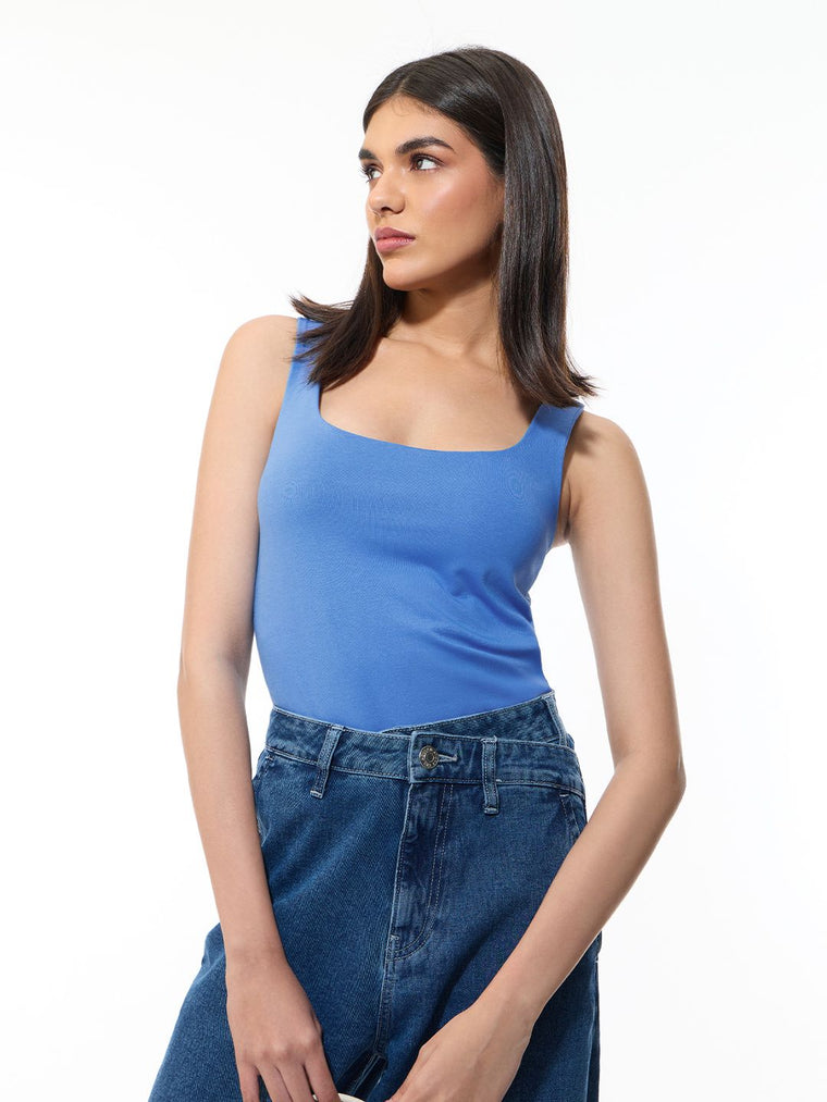 Essential Solids: Cobalt Women Knit Tops