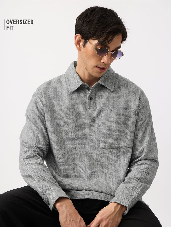 Oversized Polo: Grey Matter Oversized Polos