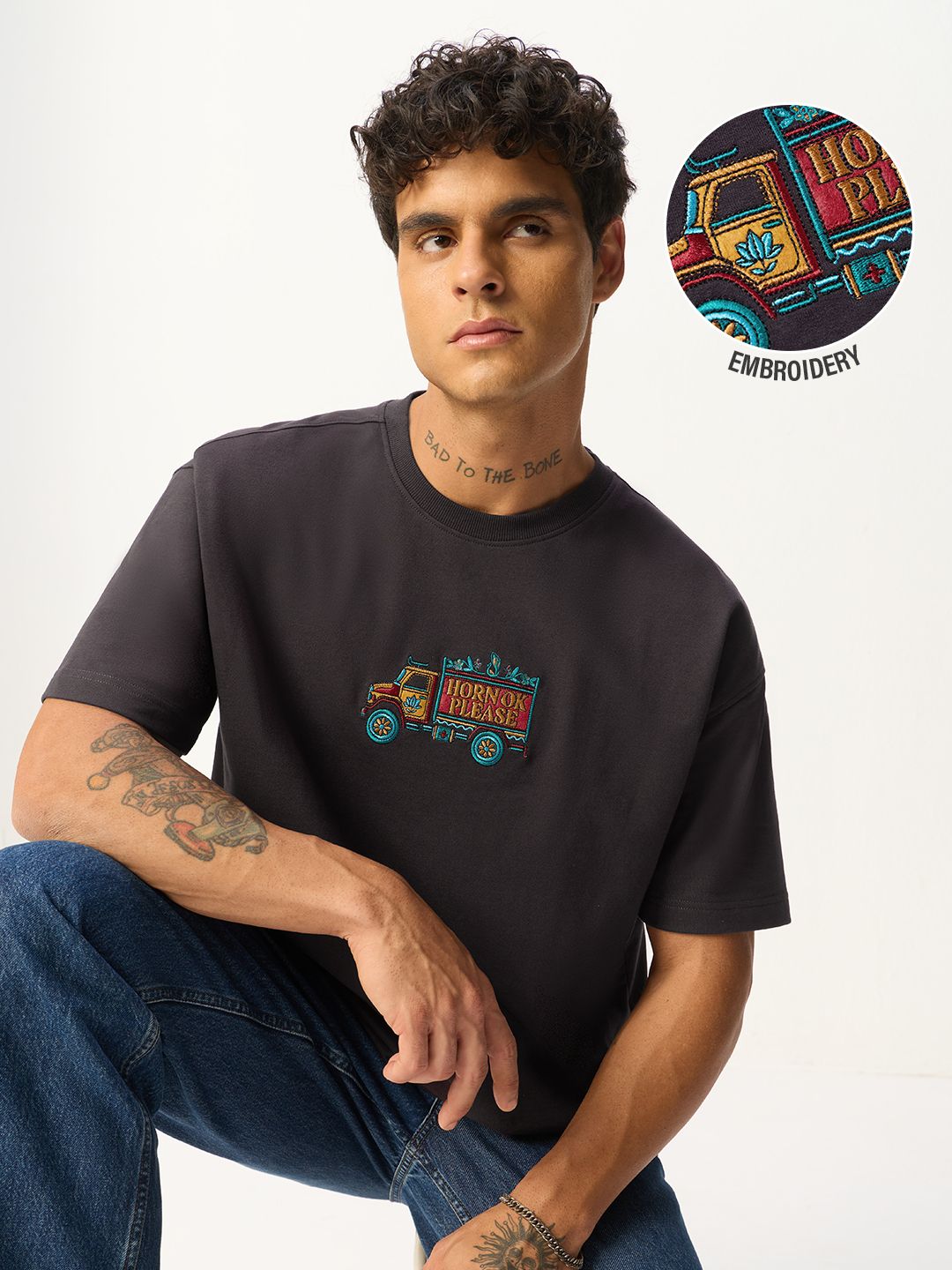 Truck Art: Horn Ok Please Oversized T-Shirts