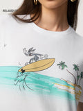 Looney Tunes: Bugs Splash Women Relaxed T-Shirts