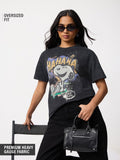 Peanuts: Funny Snoopy Women Oversized T-Shirts