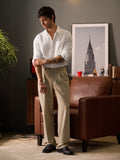 Cotton Linen: Pearl White Cotton Linen Shirts