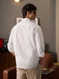 Cotton Linen: Pearl White Cotton Linen Shirts
