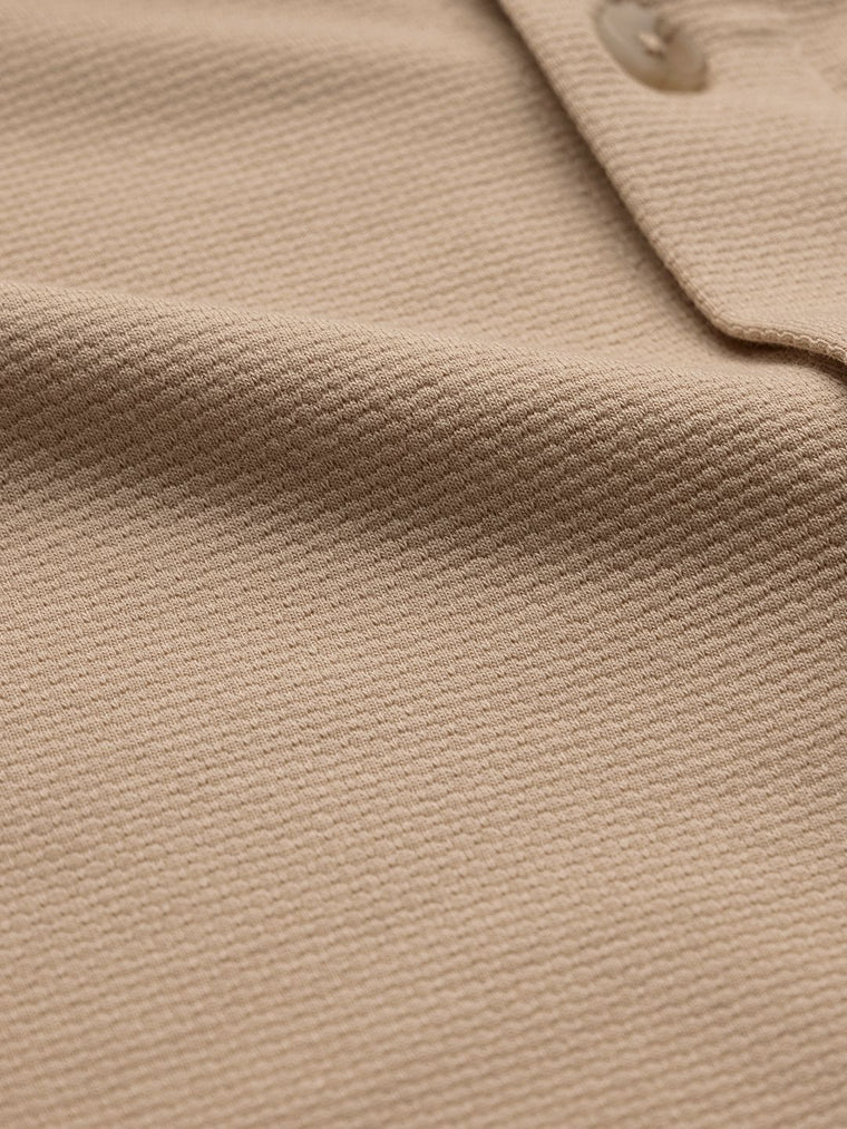 Textured Shirt: Mudbrown Men Textured Shirts